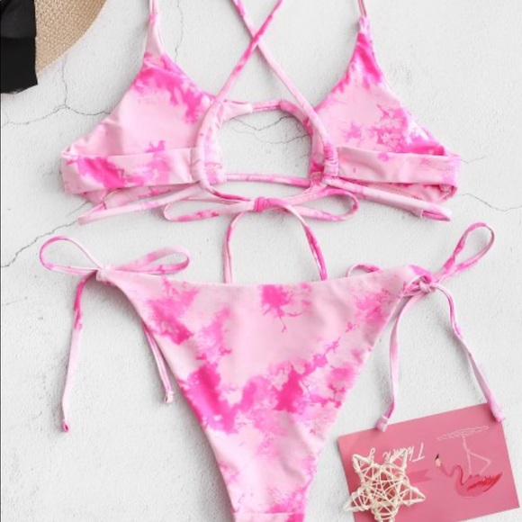 PINK TIE DYE BIKINI - Picture 2 of 5